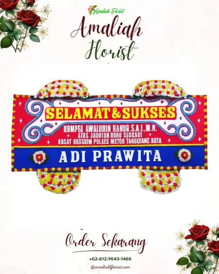 Papan Bunga Ucapan Selamat Sewor